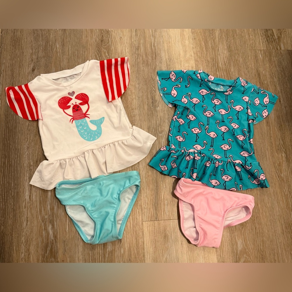 18 Month Cat and Jack Bathing Suit bundle